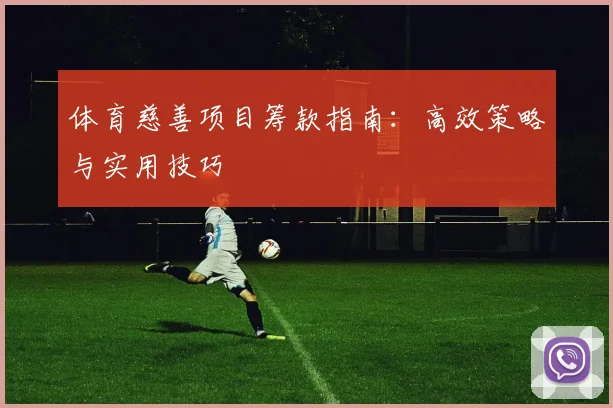 体育慈善项目筹款指南：高效策略与实用技巧